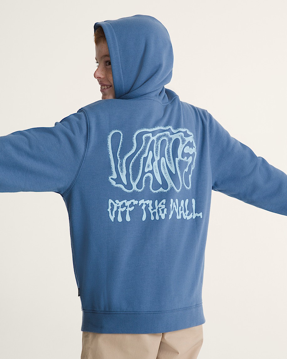 kids rippled zip hoodie