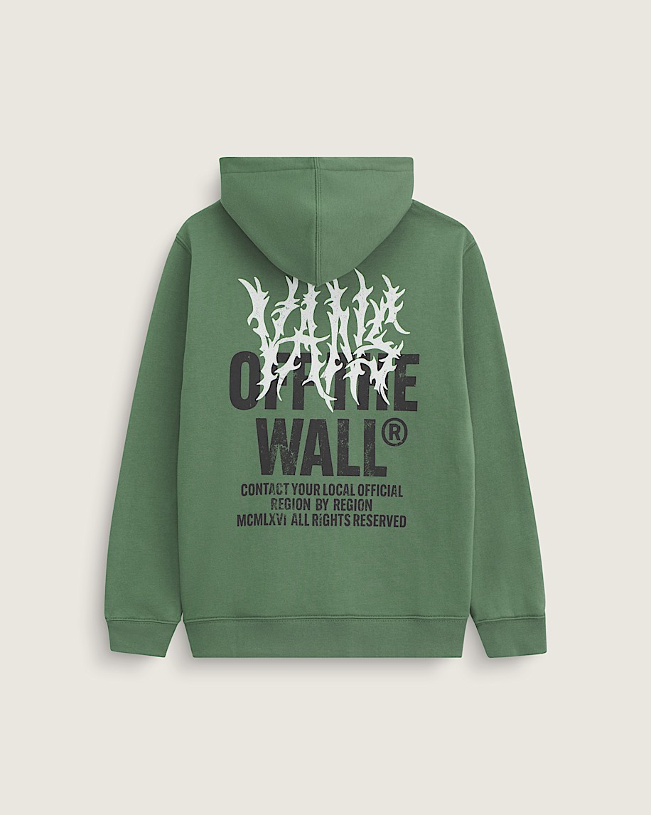 kids metal wall zip hoodie