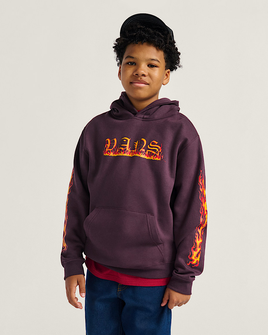 kids vans inferno pullover hoodie