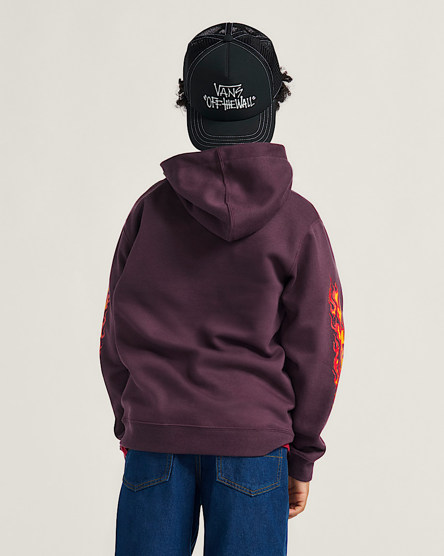 kids vans inferno pullover hoodie
