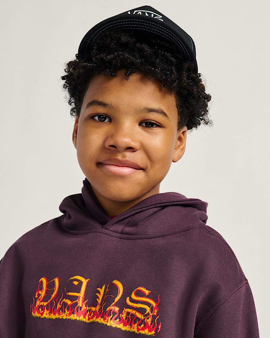 kids vans inferno pullover hoodie