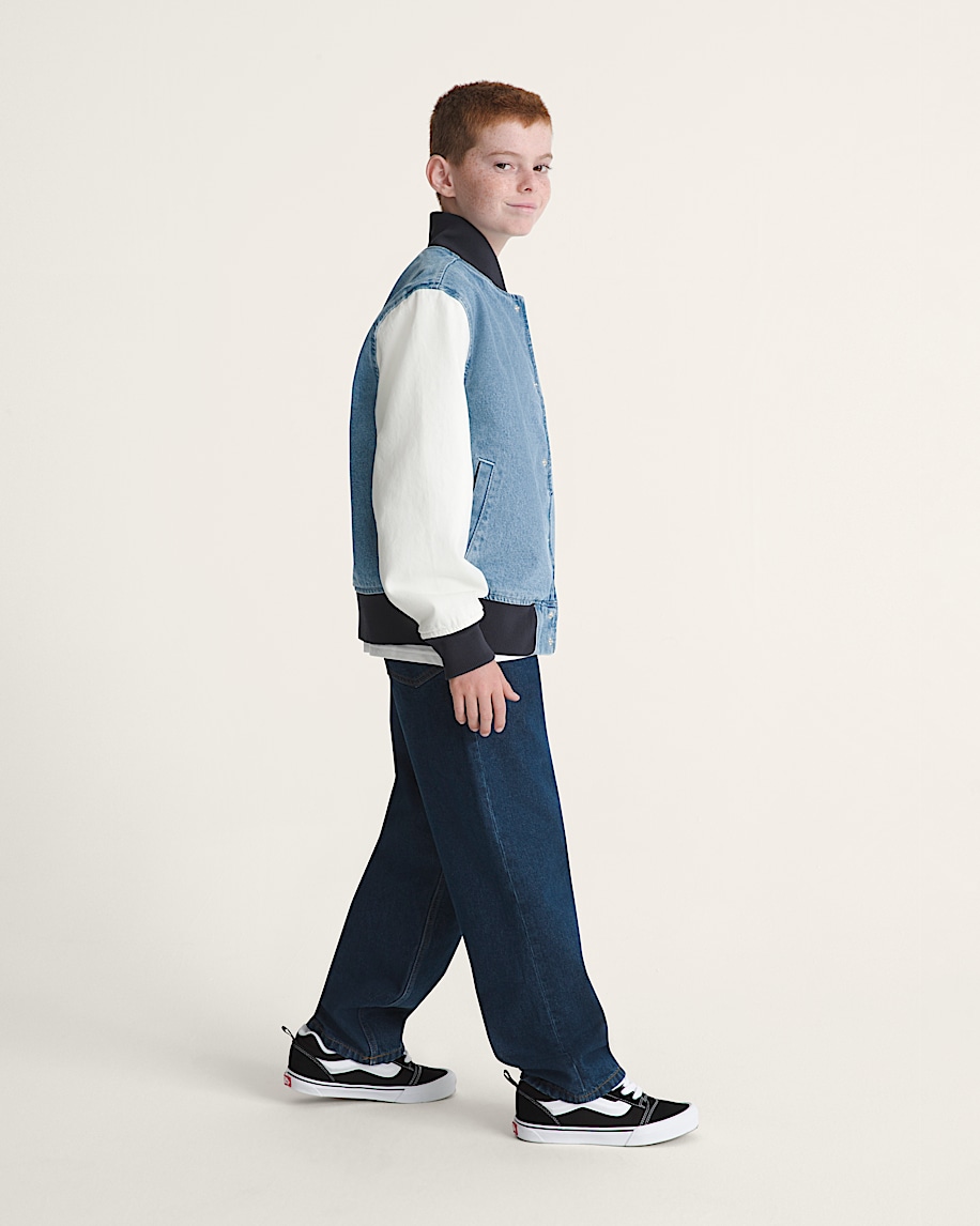 kids denim baseball jacket