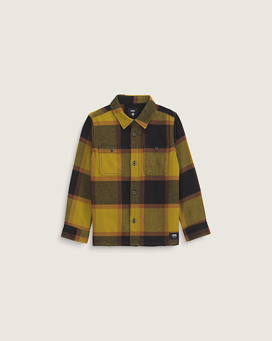 little kids larkspur plaid flannel shirt