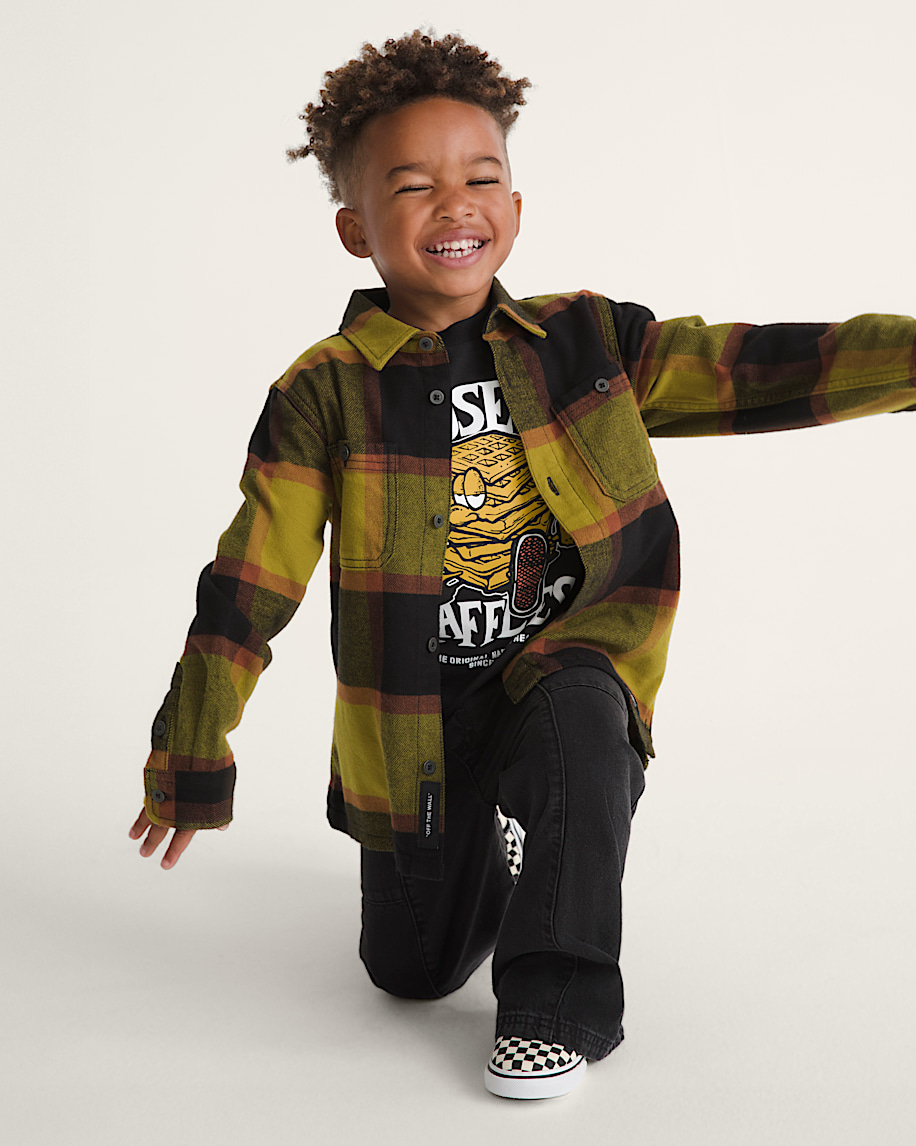 little kids larkspur plaid flannel shirt