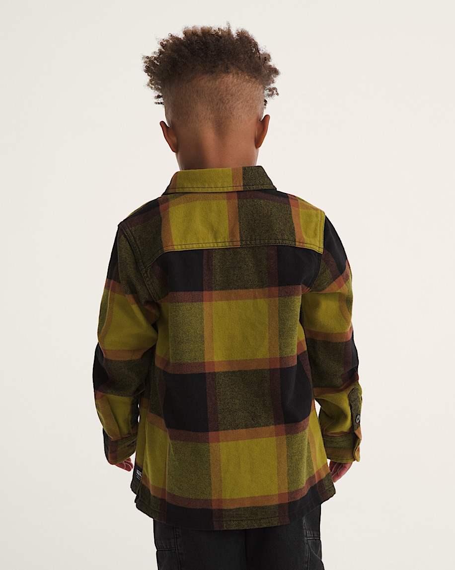 little kids larkspur plaid flannel shirt