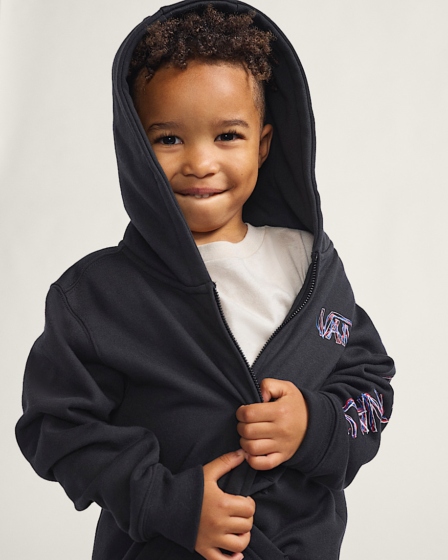 little kids scribbled past zip hoodie