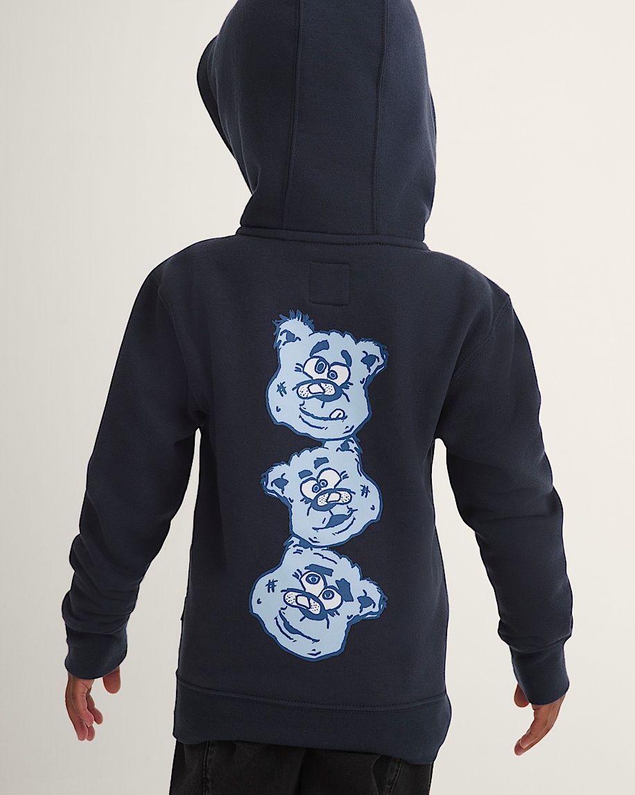 little kids dizzy bear zip hoodie