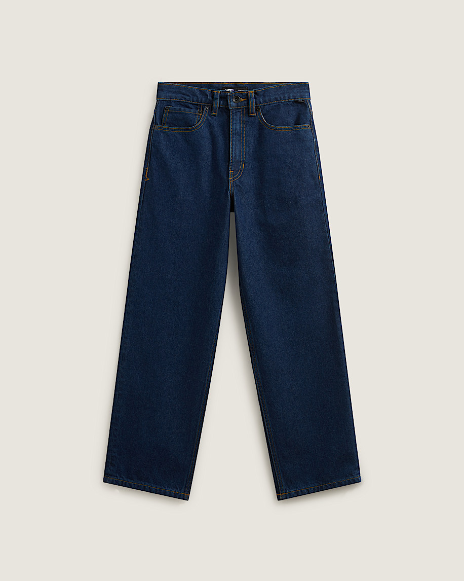 kids check-5 loose denim pants