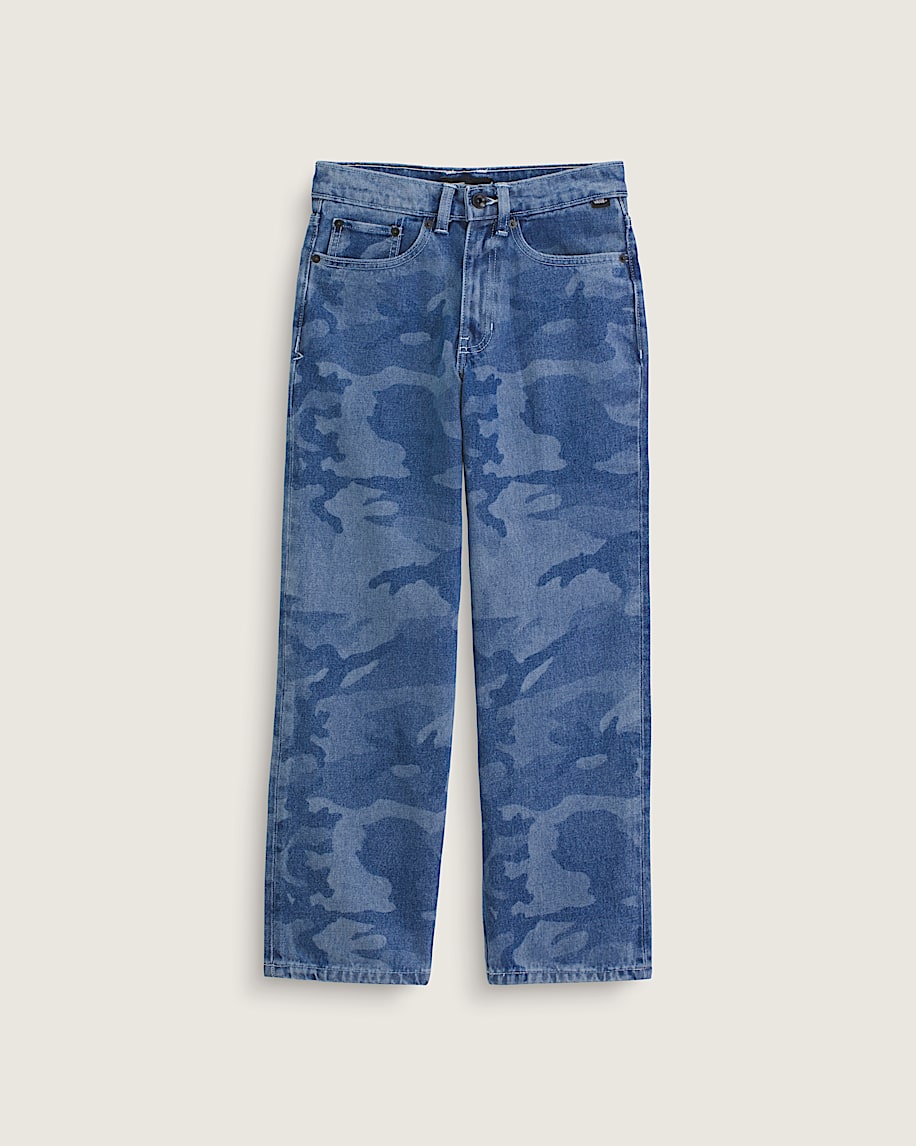 kids check-5 loose denim pants