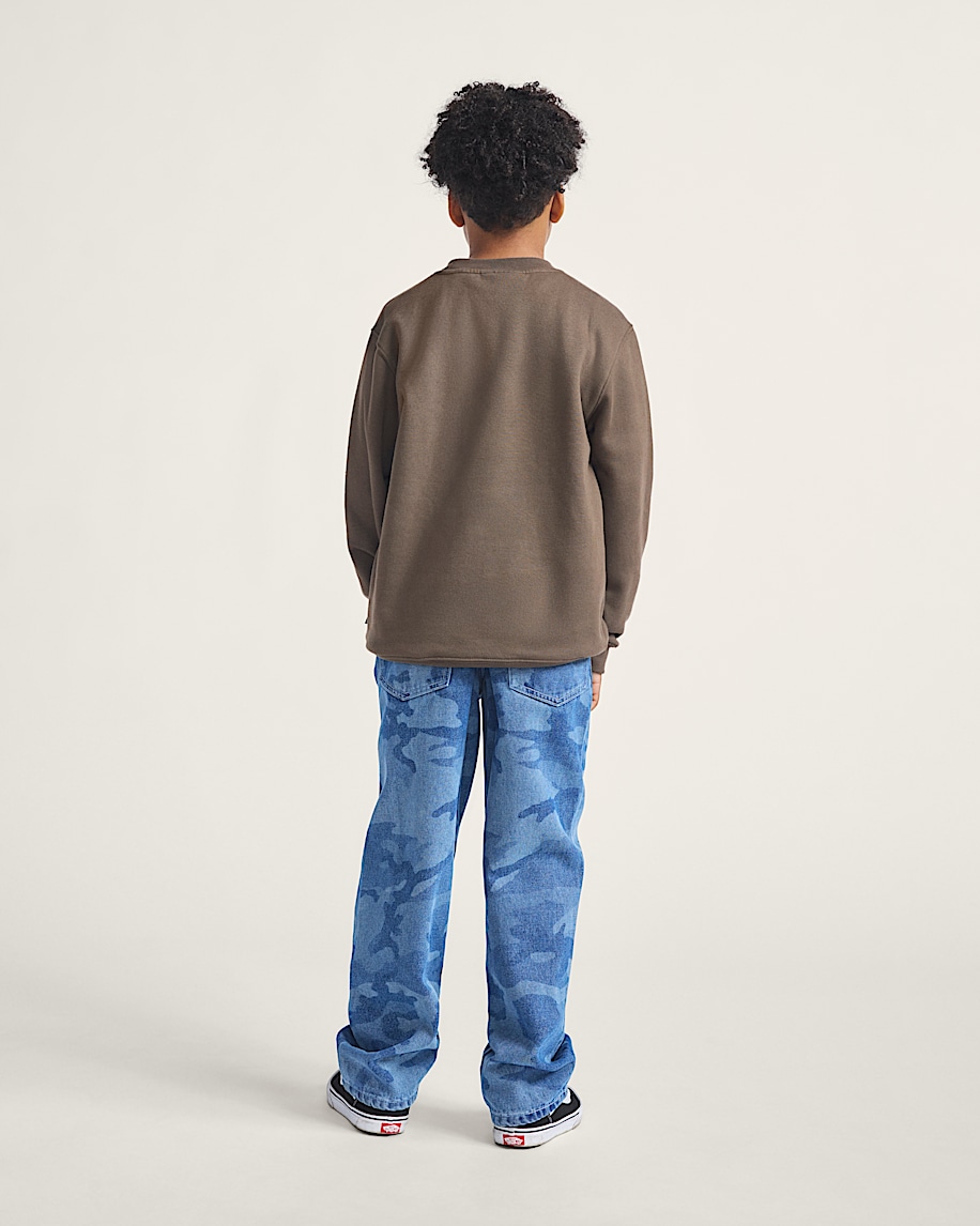 kids check-5 loose denim pants