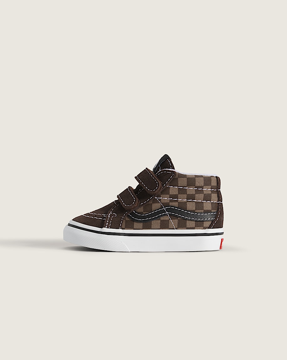 toddler sk8-mid v checkerboard shoe