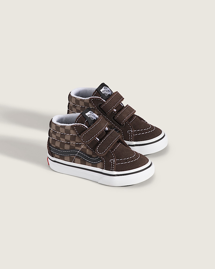 toddler sk8-mid v checkerboard shoe