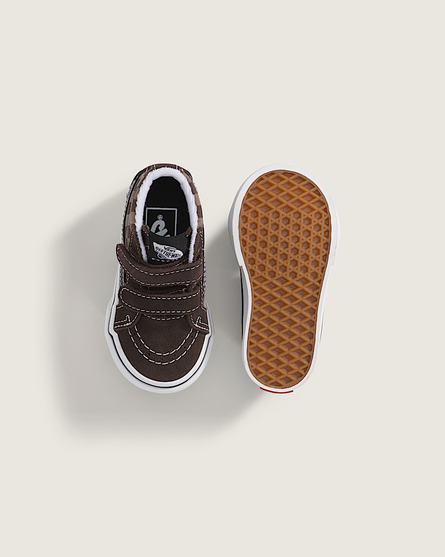 toddler sk8-mid v checkerboard shoe