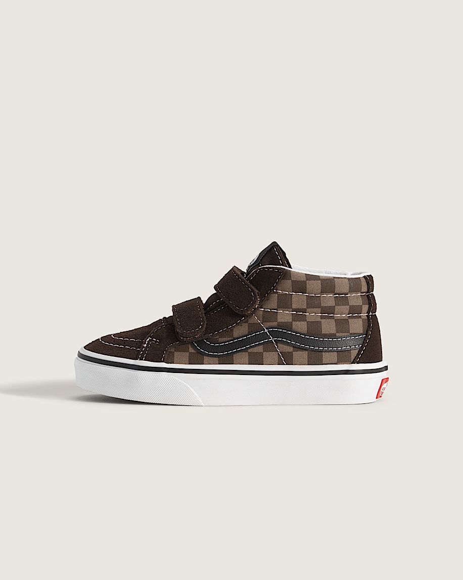 little kids sk8-mid v checkerboard shoe