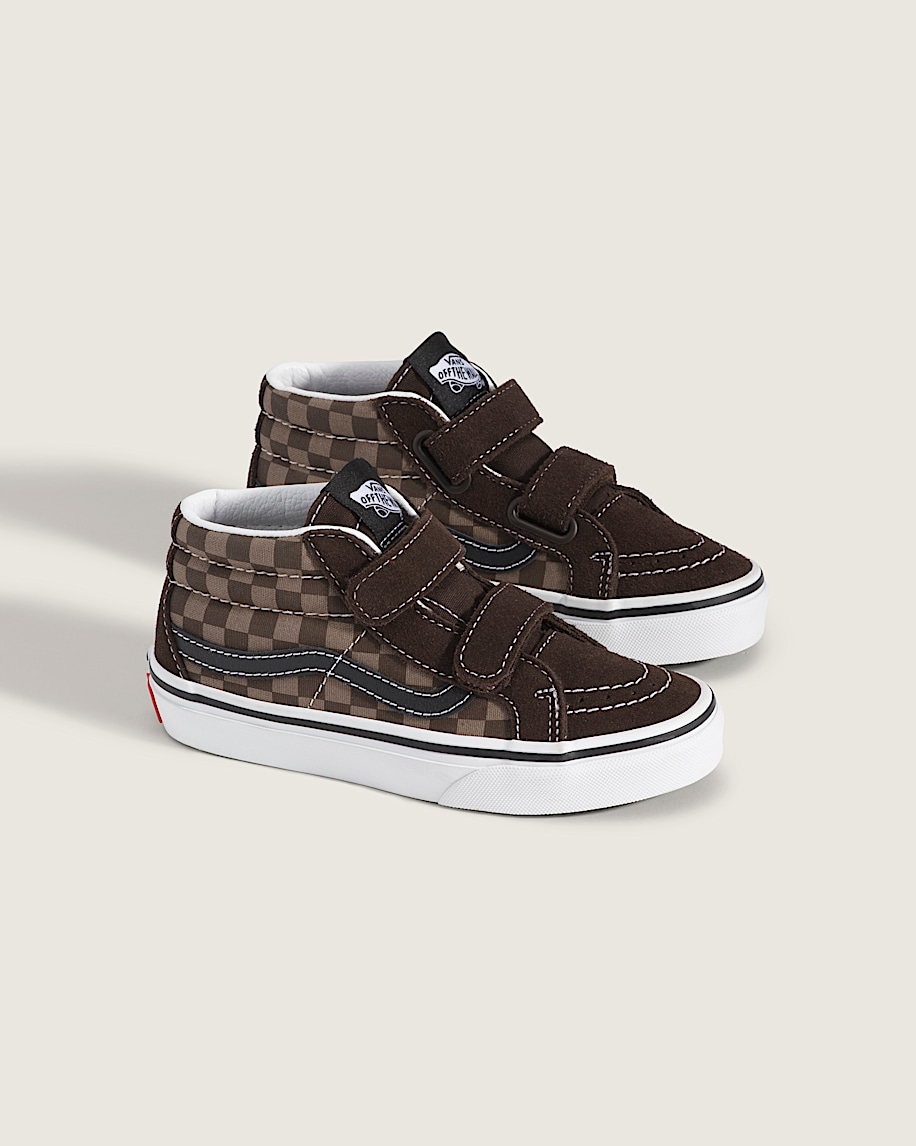 little kids sk8-mid v checkerboard shoe