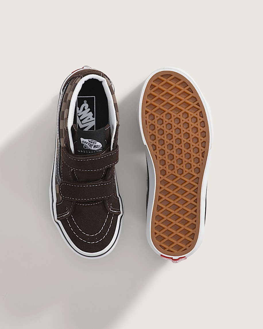 little kids sk8-mid v checkerboard shoe