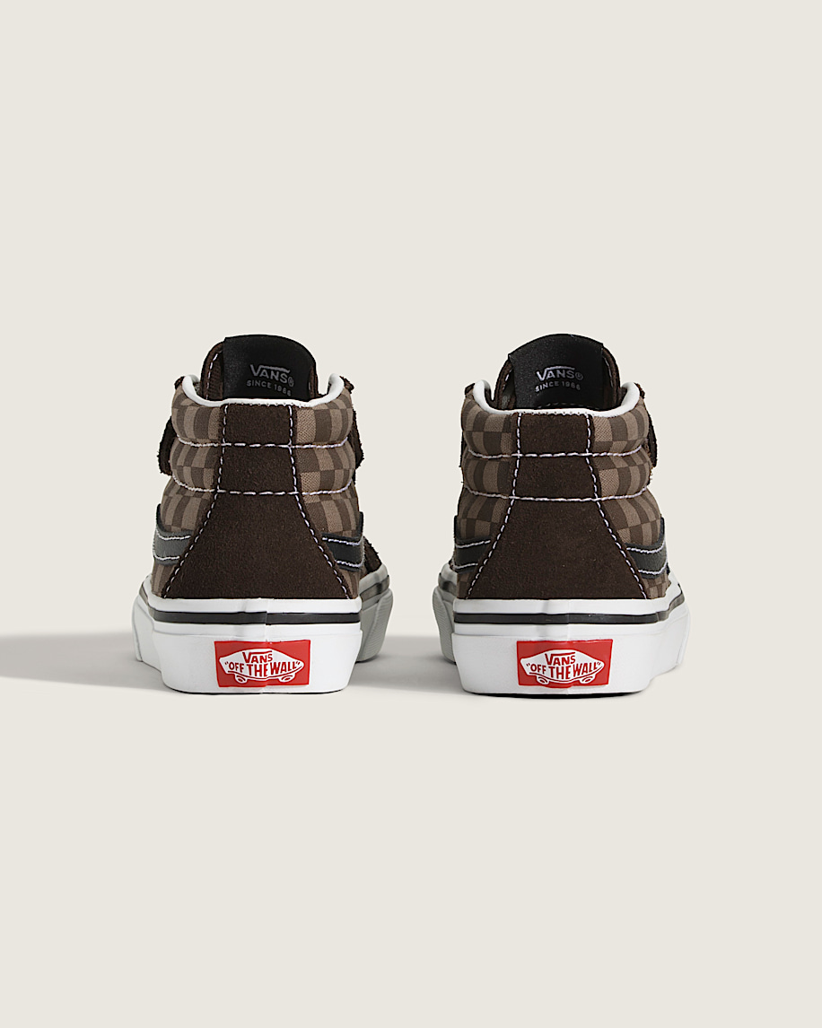 little kids sk8-mid v checkerboard shoe