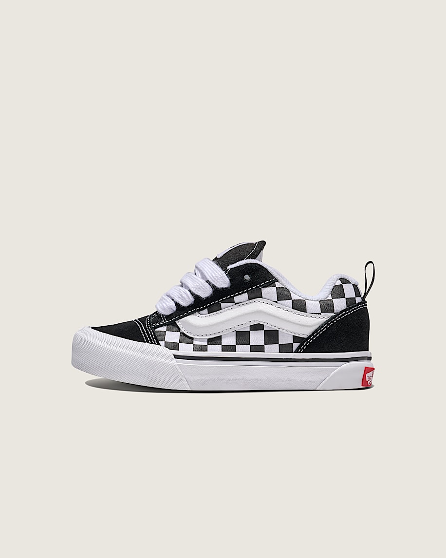 big kids knu skool checkerboard shoe