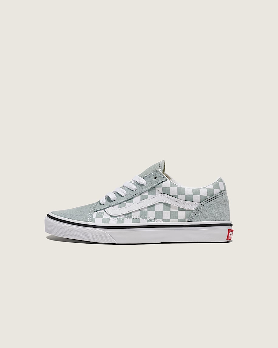 big kids old skool checkerboard shoe