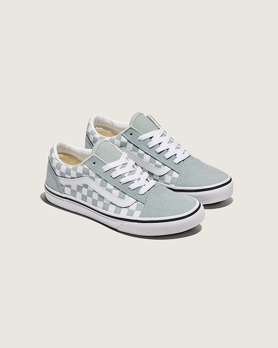 big kids old skool checkerboard shoe