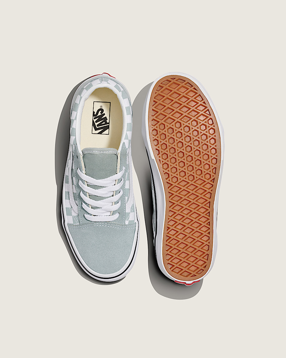 big kids old skool checkerboard shoe