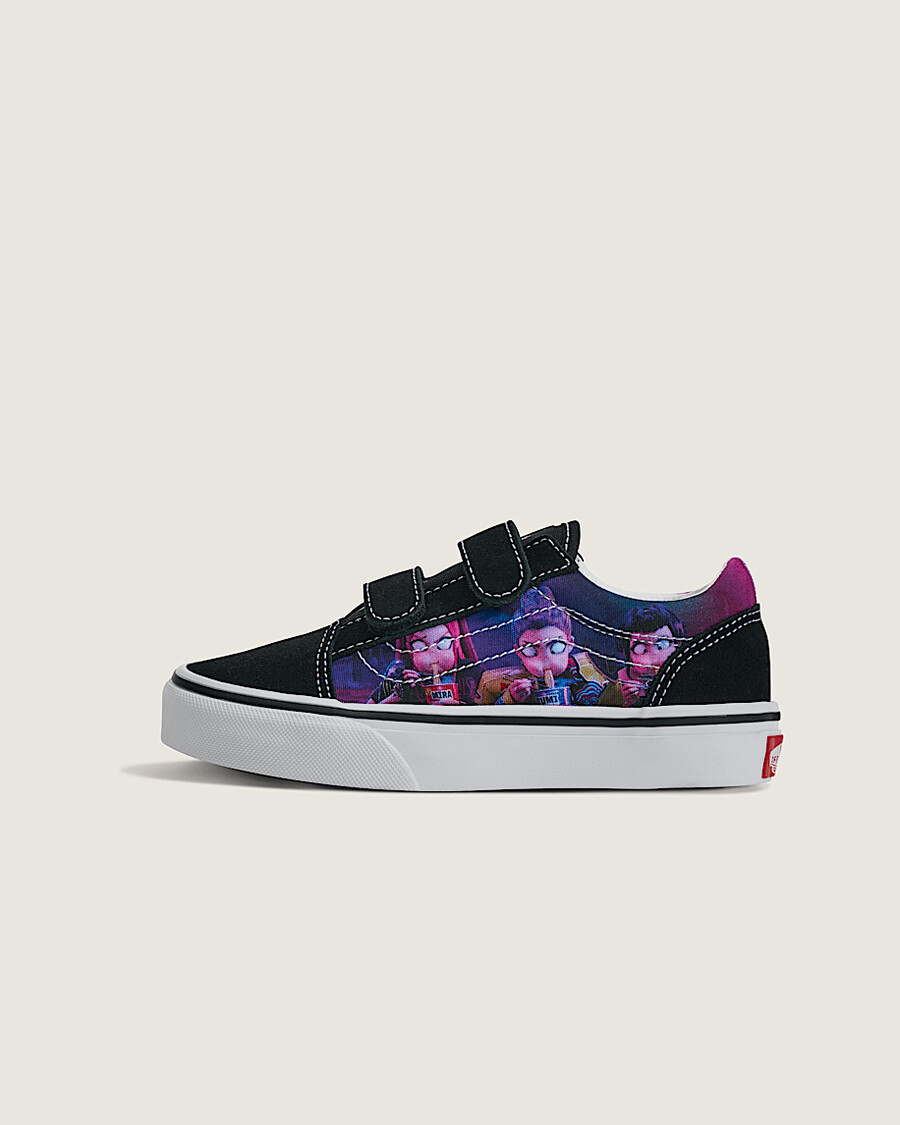 kpop demon hunters x vans little kids old skool v shoe