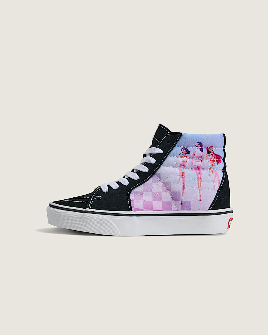 kpop demon hunters x vans big kids sk8-hi shoe