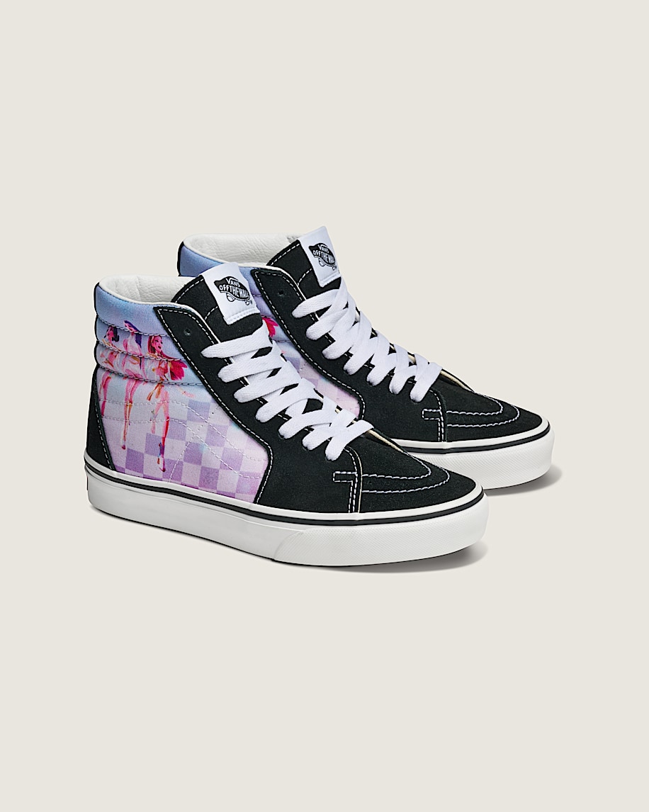 kpop demon hunters x vans big kids sk8-hi shoe