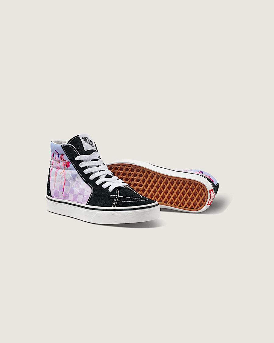 kpop demon hunters x vans big kids sk8-hi shoe