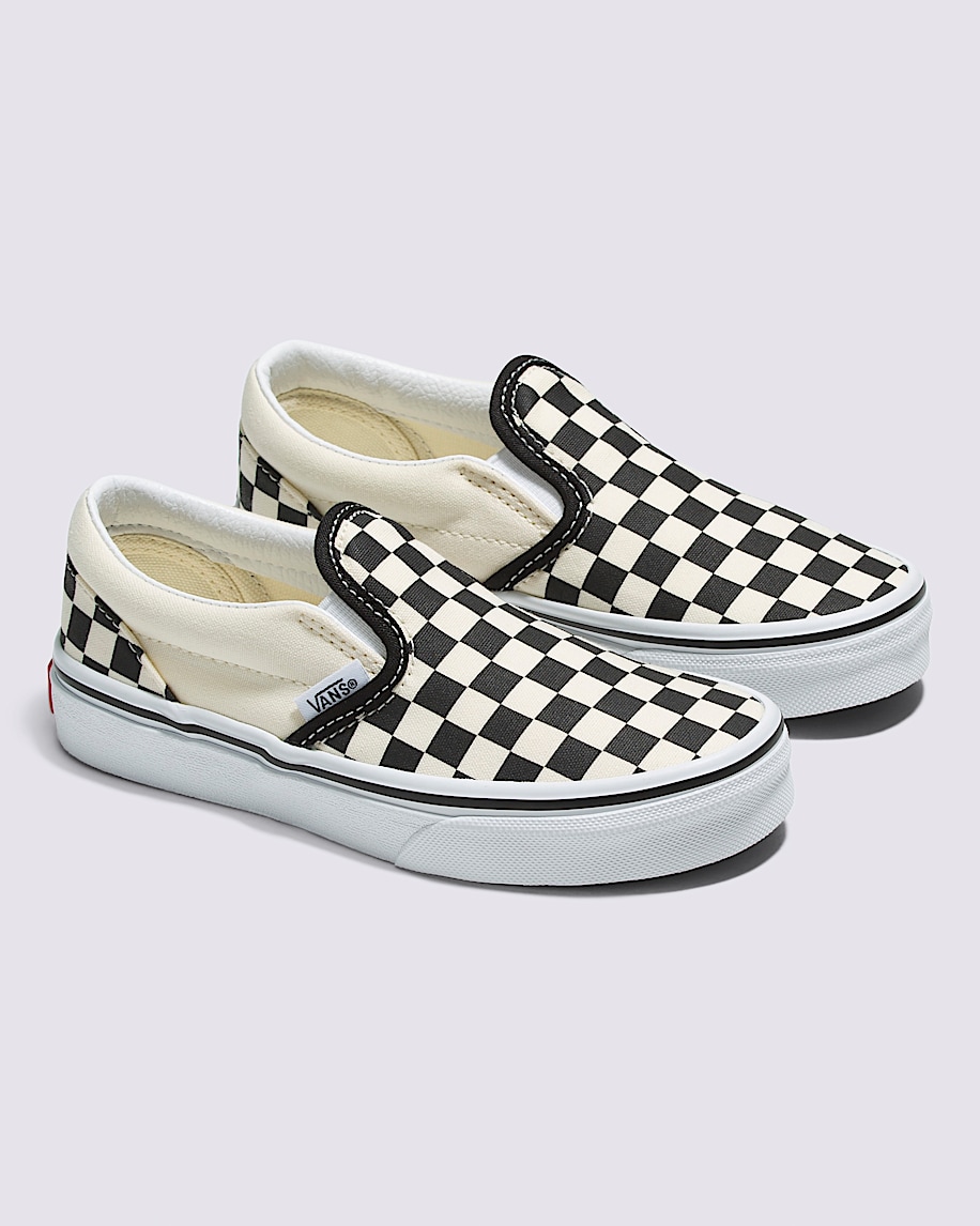 little kids classic slip-on checkerboard shoe