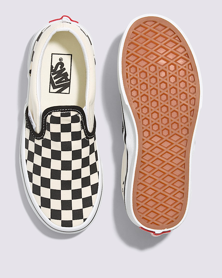 little kids classic slip-on checkerboard shoe