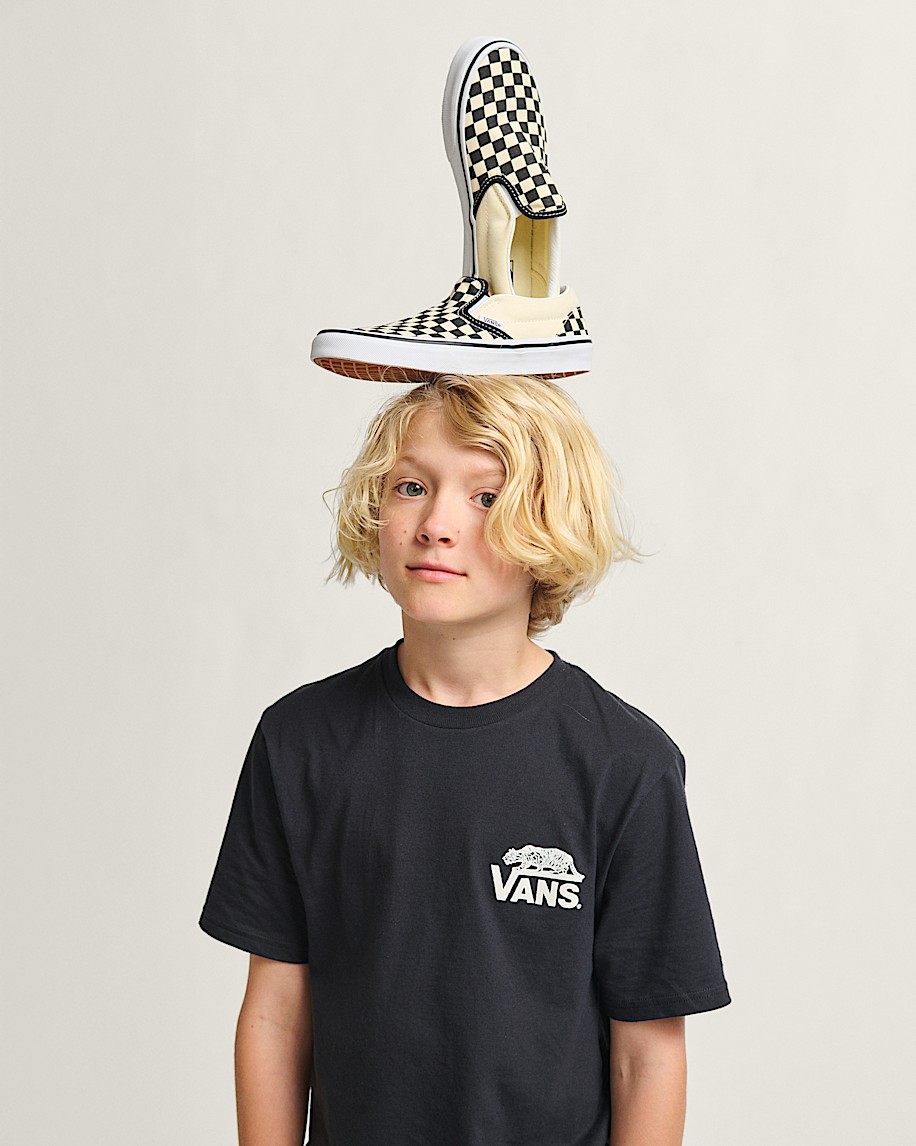little kids classic slip-on checkerboard shoe