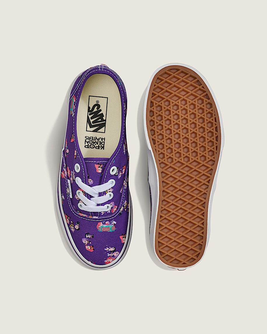 kpop demon hunters x vans big kids authentic shoe
