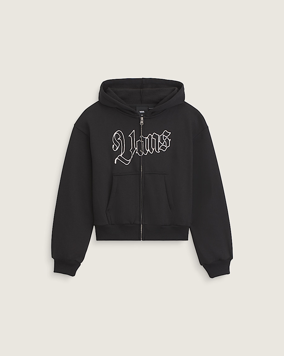 kids shining zip hoodie