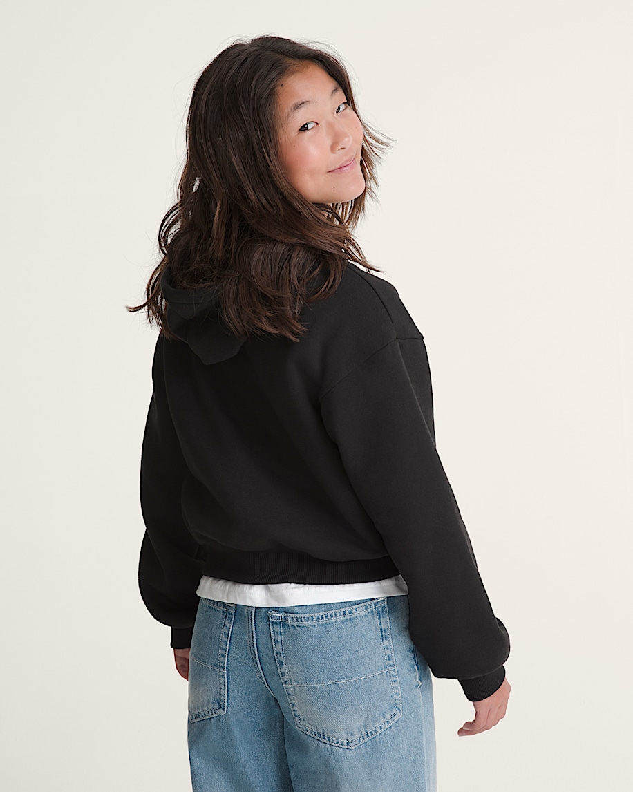 kids shining zip hoodie