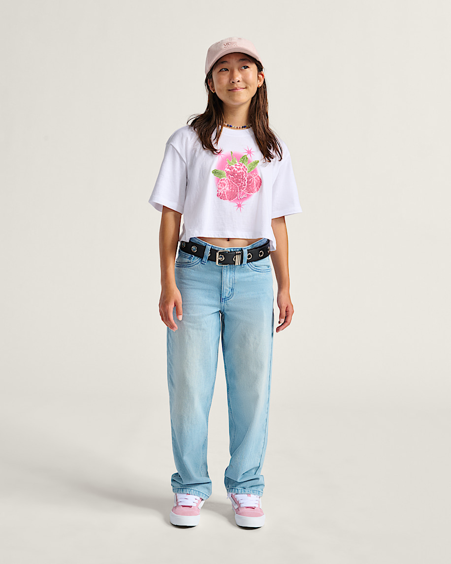 kids sirelle denim puddle pants
