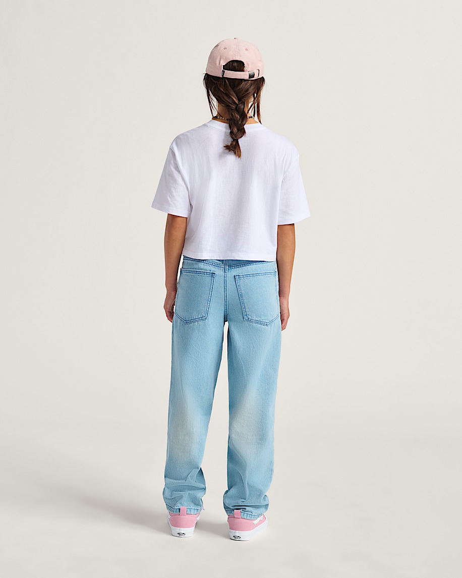 kids sirelle denim puddle pants