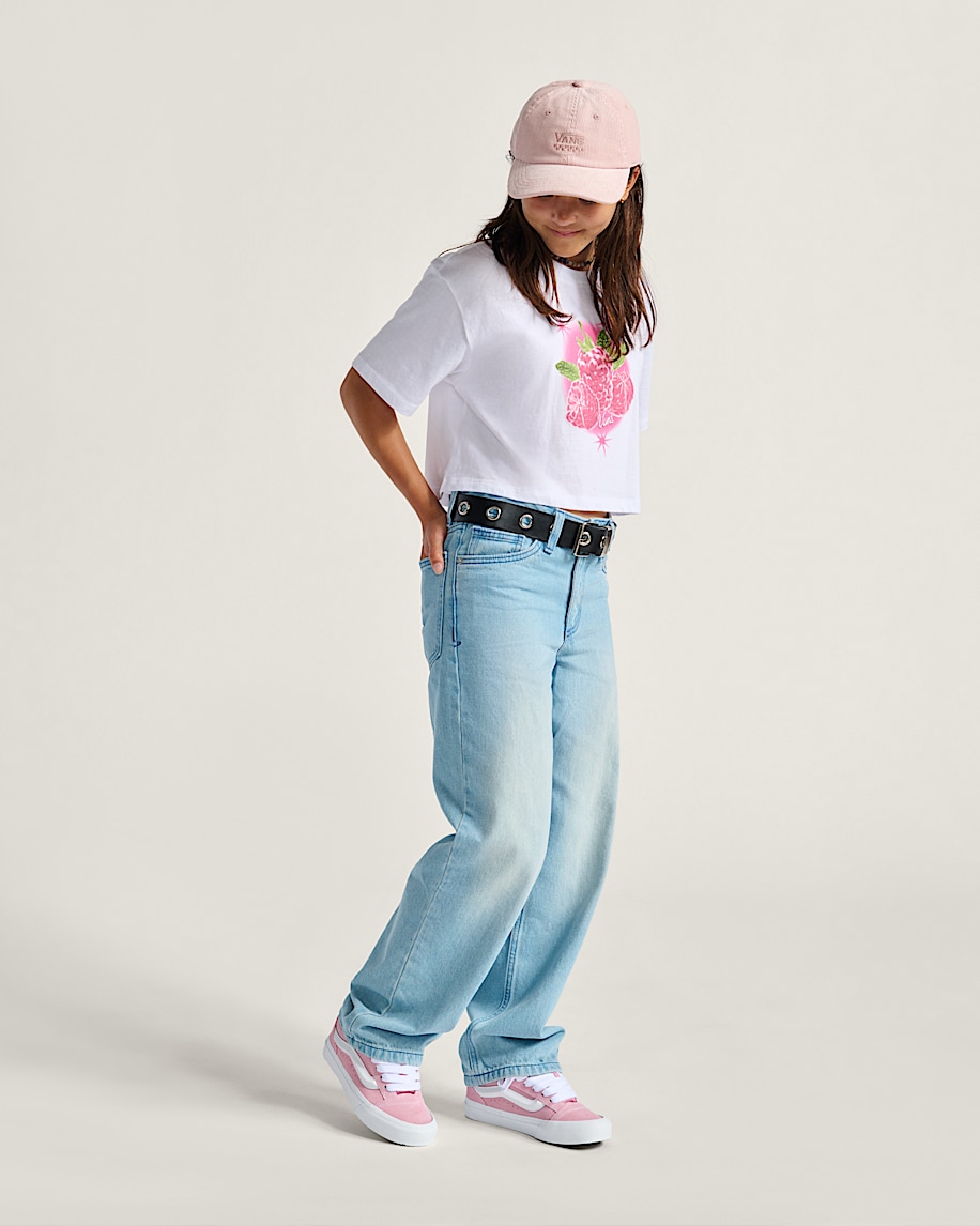 kids sirelle denim puddle pants