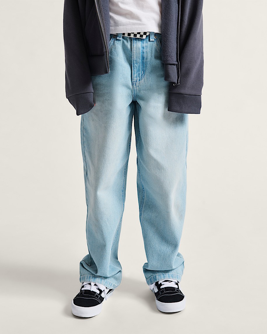 kids sirelle denim puddle pants