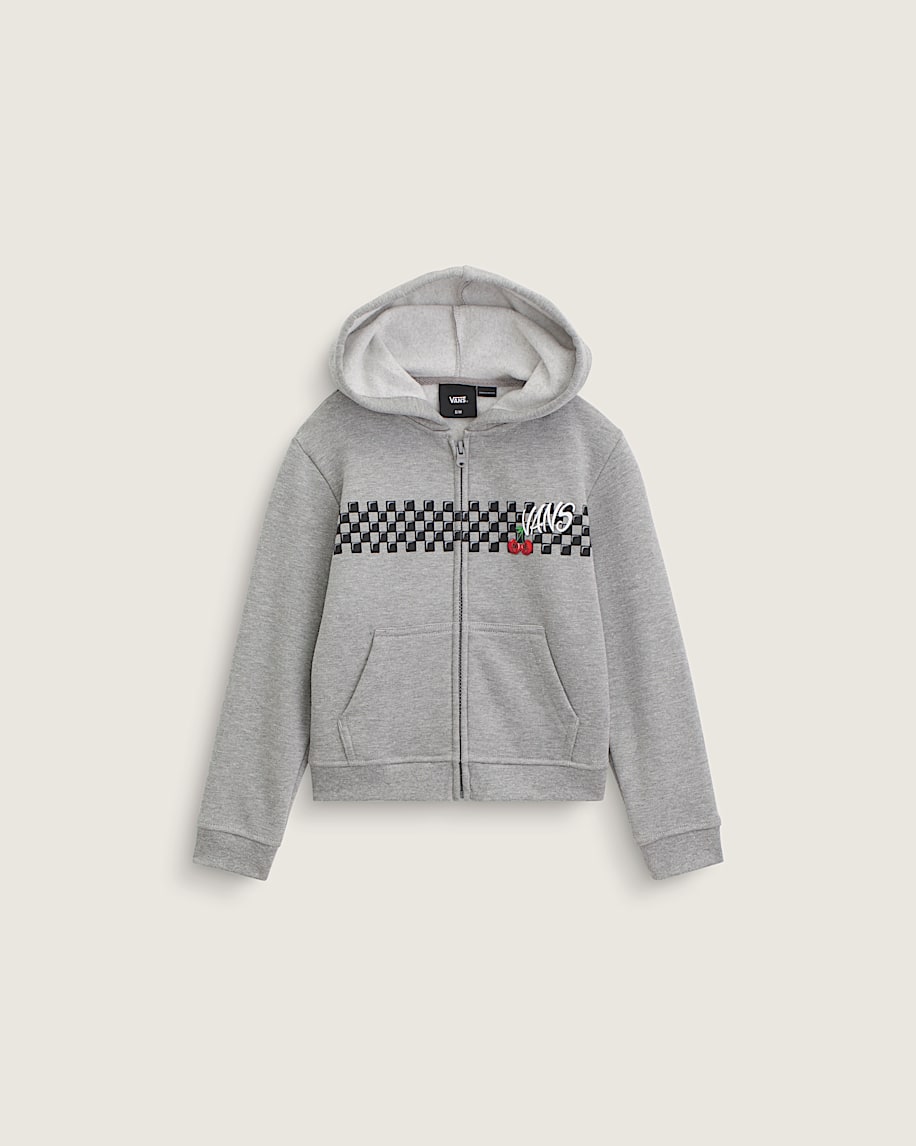 little kids checker cherries pullover hoodie