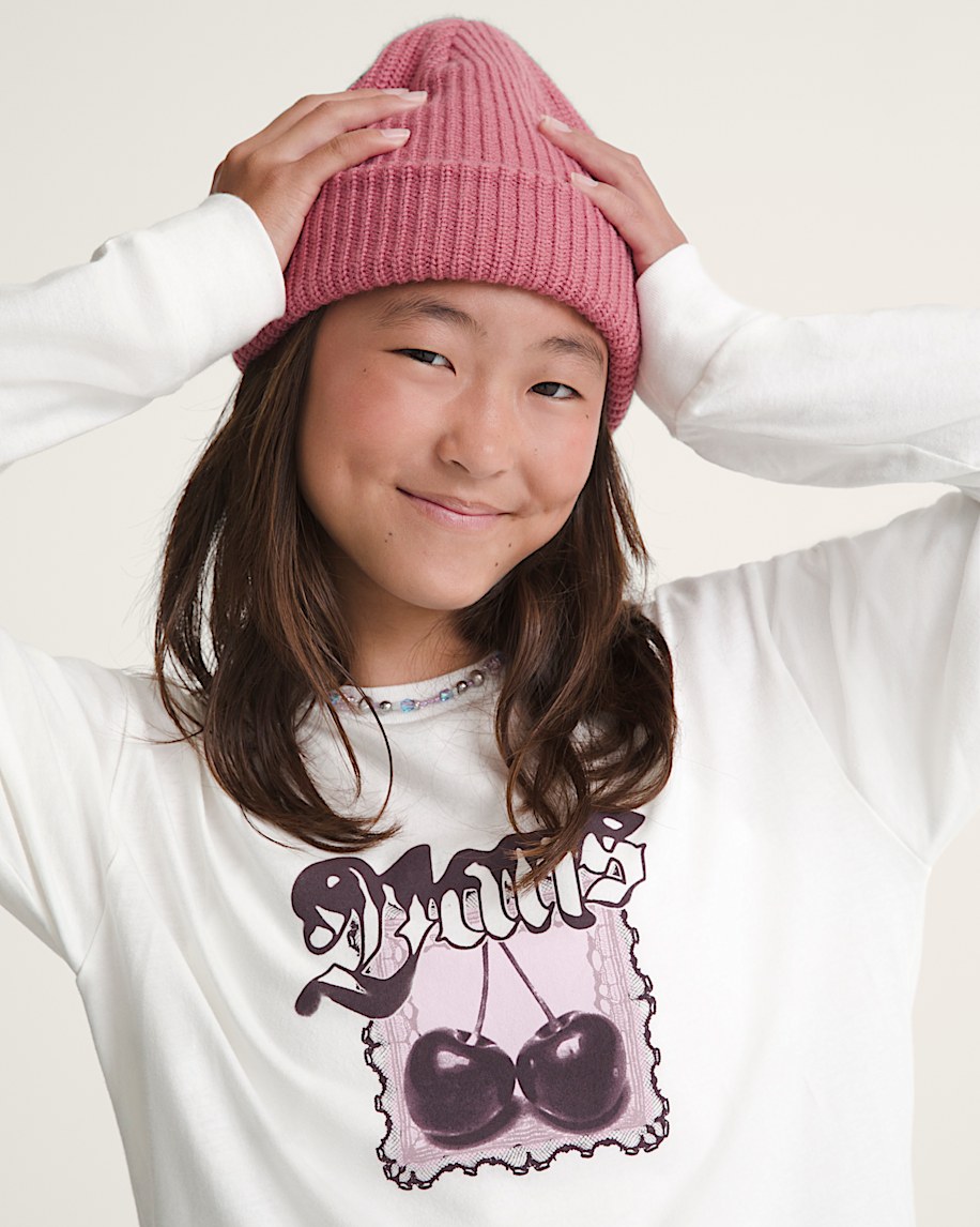 kids cherrylace long sleeve t-shirt