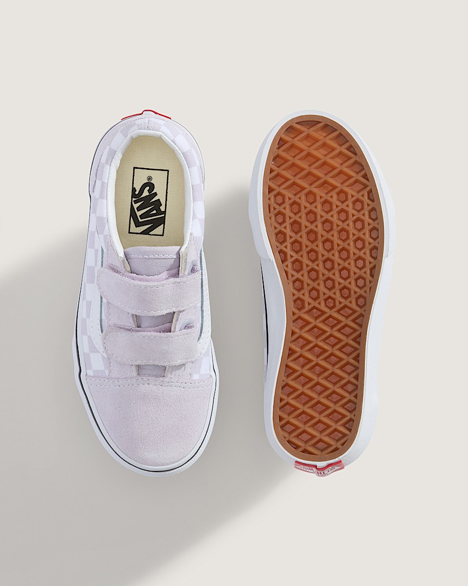 little kids old skool v checkerboard shoe