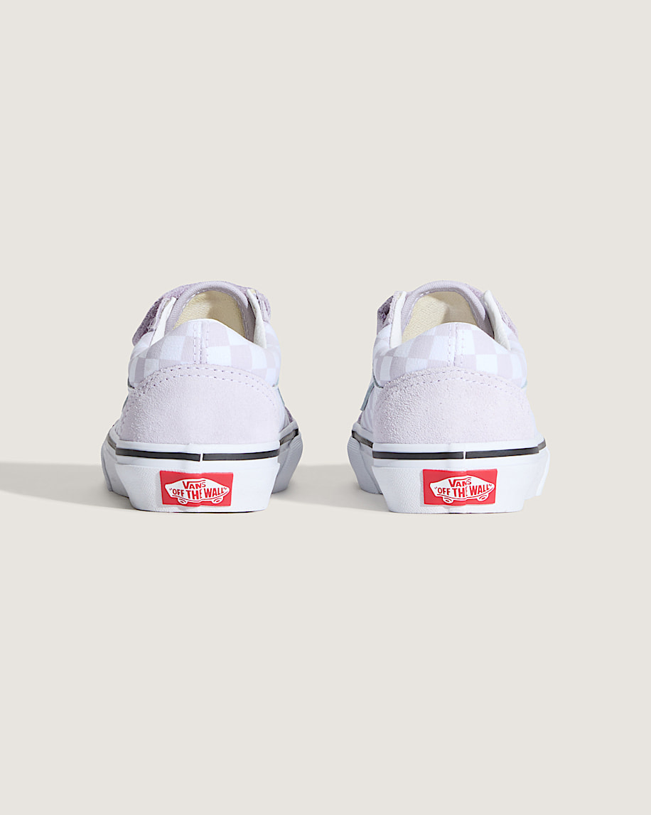 little kids old skool v checkerboard shoe