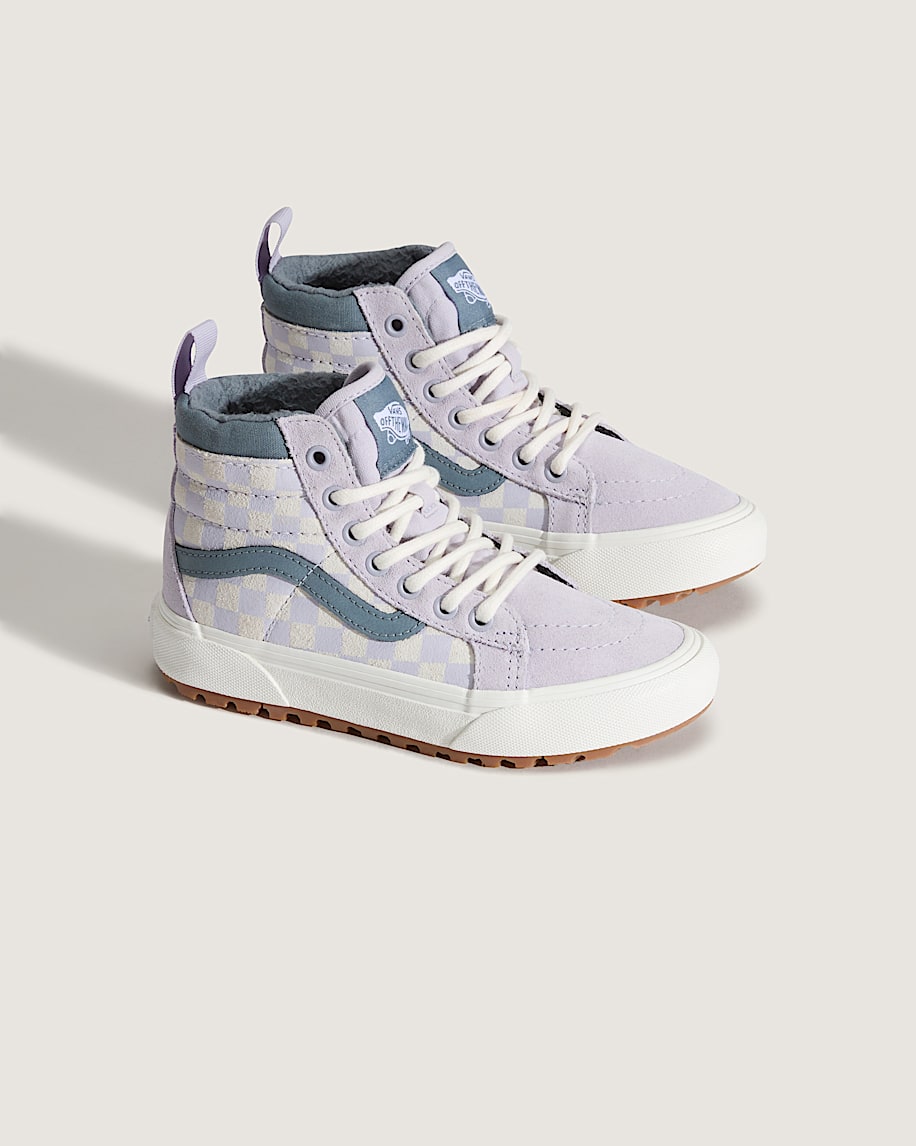 little kids sk8-hi water resistant checkerboard shoe