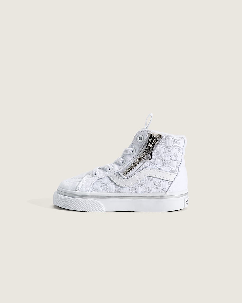 toddler sk8-hi side zip checkerboard shoe