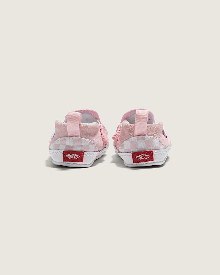 infant slip-on v crib checkerboard shoe