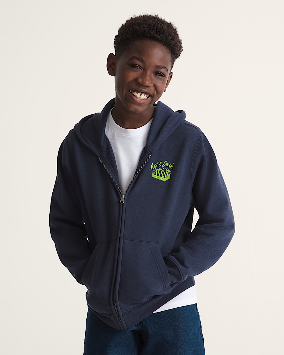 kids hot and fresh full zip sweatshirt