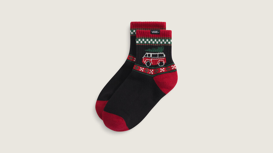 kids winter family trip crew socks