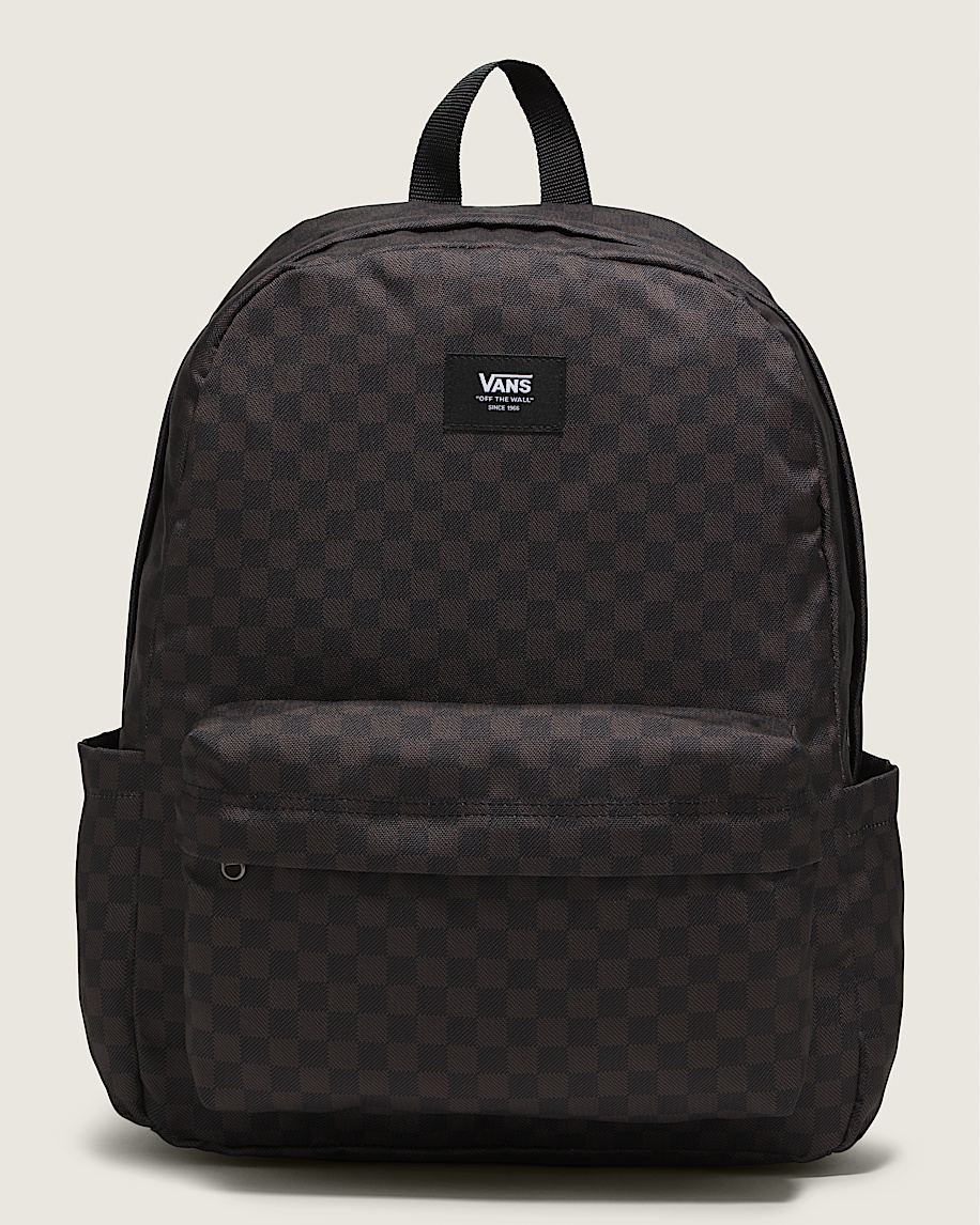 old skool checkerboard backpack