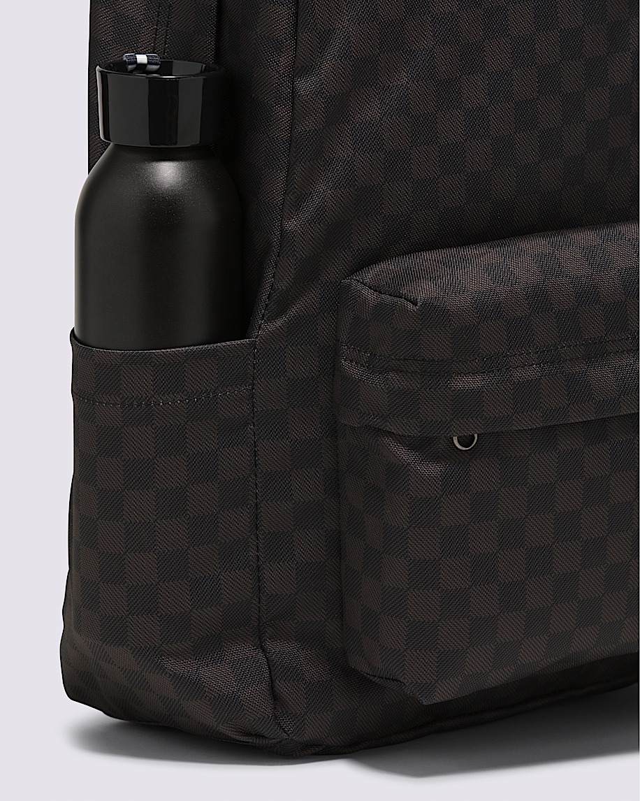 old skool checkerboard backpack
